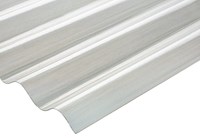 Plaques translucides / Glaroplate - Panneaux ondulés transparents Polywell  Ondapress 36 Polyester 750 gr.  L 950 / H 2500 mm