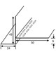 Profilés de linteau n° 1 9/24 alu thermolaqué