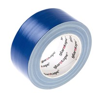 Bande à masquer pour l'extérieur - Glarotape Blau, bande tissue à masquer pour façades, résiste aux UV jusqu'à 4 semaines, largeur 50 mm, rouleau à 25 m