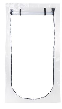Glarocover / Matériel de couverture - Glarocover Folientür, rundum Staubdicht mit Reissverschluss, Abmessung 2,1 m x 1.1 m