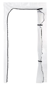 Glarocover / Abdeckmaterial Glarocover Folientür befahrbar, Staubdicht mit Reissverschluss, Abmessung 2,1 m x 1.1 m
