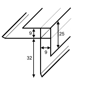 Fassadenprofile / Gummifugenbänder Eckprofil mit