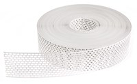 PVC, perforation à trous ovals - Anti-pigeons 80 mm blanc perforation à trous ovals