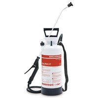 Sprühgeräte und Zubehör ABBA Produkte Handpumpe Clean-Matic 5P rot, Edelstahlrohr, Viton-Dichtung pH 1-7 säurebeständig, Inhalt 5 Liter