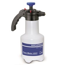 Sprühgeräte und Zubehör ABBA Produkte Handpumpe Clean-Matic 1.25E blau, handliches Druckspeicher-Sprühgerät für Profis, laugenbeständig, Inhalt 1.25 Liter