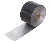 Dachzubehör / Dachdeckerwerkzeuge Aluminiumband einseitig schwarz mit Grobkornprägung, Breite 60 mm