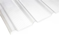 Trapezprofil Stegplatte Trapez Stegplatte 10 mm Polycarbonat 5 Wellen, 250-40mm, B 1000x L 6000 mm