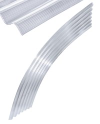 Thermowell panneaux ondulés, panneaux alvéolaires 177 / 51 - Panneaux ondulés transparents Thermowell Ondulation Eternit 177/51 cintré, rayon 3500 mm,  L 1097 / H 1520 mm