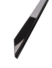 Fassadenprofile / Gummifugenbänder L-Profile 35/6 mm Chromstahl schwarz