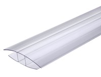 H - Profile zu Stegplatten PVC H-Profile Polycarbonat zu 16 mm Stegplatten