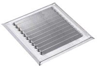 Systèmes d'aération - Grilles d'aération  B X H 160 x 160 mm alu brut