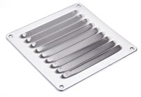 Systèmes d'aération - Grilles d'aération  B X H 200 x 200 mm alu brut