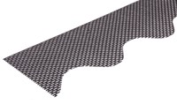 Traufenlüftungsstreifen  Traufenlüftungsstreifen für Wellplatten 177/51, gerade PVC schwarz