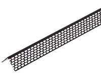 Profils d'aération, PVC - Profils d'aération 30/30 noir PVC