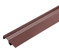 Profils pour haut de façade - Profils d'aération pour haut de façade PVC n° 64 brun