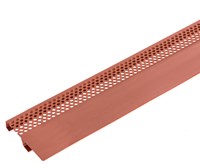 Lüftungssysteme Lüftungsprofile für Fassadenabschluss PVC Nr. 64 rot