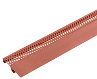 Profils pour haut de façade - Profils d'aération pour haut de façade PVC n° 64 rouge