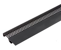 Profils pour haut de façade - Profils d'aération pour haut de façade PVC n° 64 noir