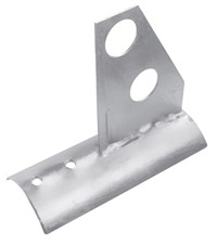 Stop-neige Solaire - Support de tube zingué au chaud 3/4" ou 1", pour deux tubes "solaire"