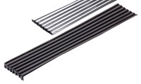 Schindeln Fugenblech - Aluminium Alu-Schindeln 30 cm einseitig aussen schwarz 