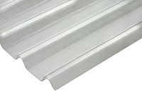 Plaques translucides / Glaroplate - Panneaux ondulés transparents Profil Montana SP 41 polyester, L 1025 / H 7000 mm