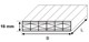 Polycarbonat Stegplatte 16 mm X-Struktur OPAL, B 1200 x L 6000 mm