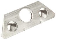 Schneehalter für Falzdächer Trapez-Klemme klein für 1 Rohr 3/4", Aluminium