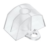 Accessoires pour panneaux transparents - Étrier de support incolore Profil OP 36