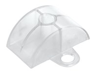 Accessoires pour panneaux transparents - Étrier de support incolore ondulation petite Profil 76 / 18