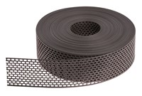 PVC, perforation à trous ovals - Anti-pigeons 50 mm brun perforation à trous ovals