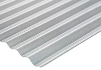 Plaques translucides / Glaroplate - Panneaux ondulés transparents Polywell 76/18 polyester, L 1140 / H 2000 mm